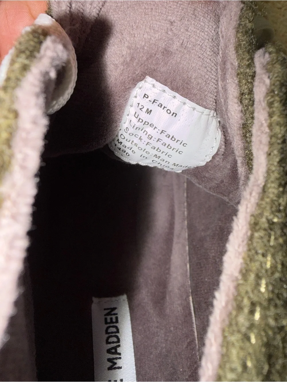 Steve Madden Olive Green Chukka Boots with White Laces